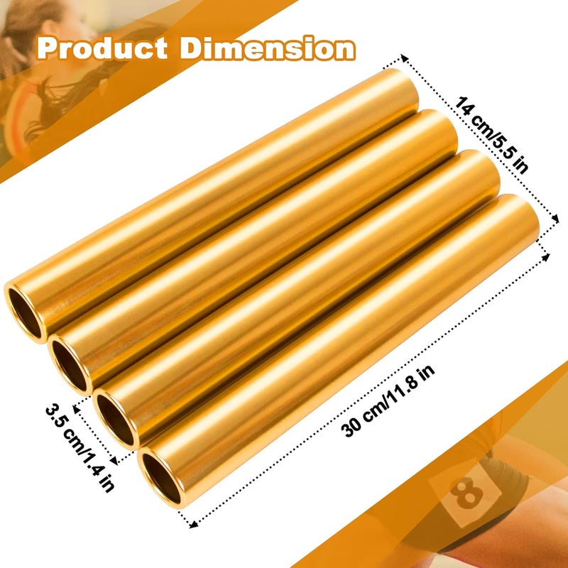 Supvision Aluminum Alloy Relay Batons Sets for Track and Field Durable Lightweight for Sports Teams Suitable for Athletes Seeking High-Performance Equipment in Outdoor Activities - Image 2